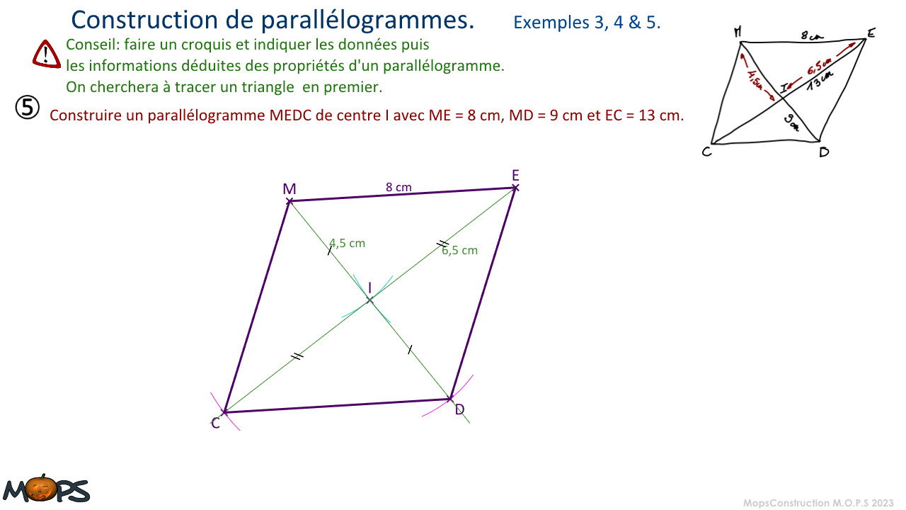 5e parallélogrammes