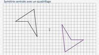 symétrie centrale.