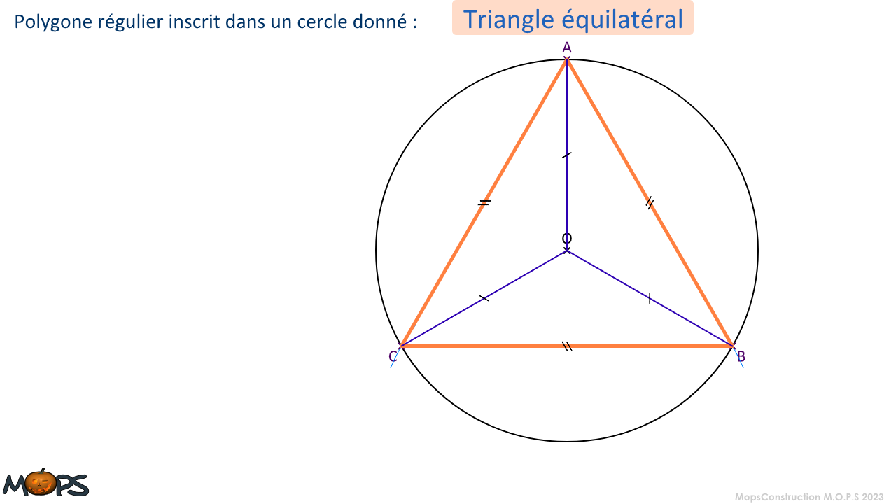 triangle équilatéral.